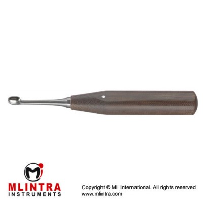 FiberGrip™ Volkmann Bone Curette Oval - Fig. 6 Stainless Steel, 19 cm - 7 1/2"